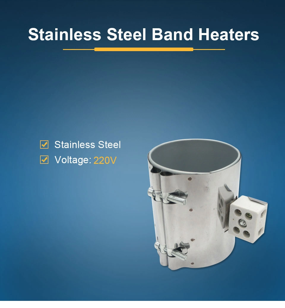 260/350/400/450/480W Mica Band Heater Stainless Steel Heating Element for Injection Machine